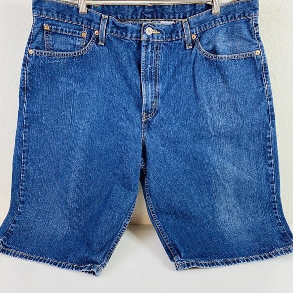 Levi's 529 Low Rise Blue Jeans Shorts Mens Size 40 - Picture 1 of 10